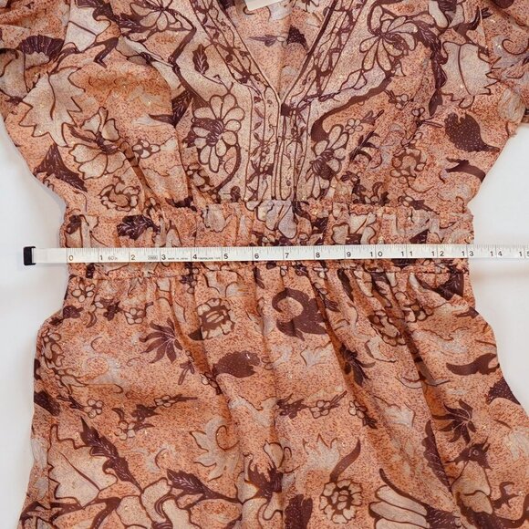 O.P.T One Pretty Time Floral Ruffle Dress NEW DEGAGE - Size Small - Picture 7 of 7